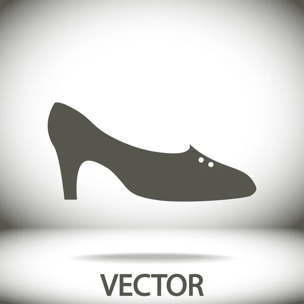 Womens shoe icon — Stock Vector