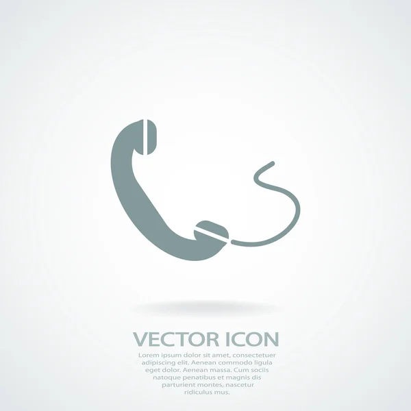 Phone, flat icon — Stock Vector