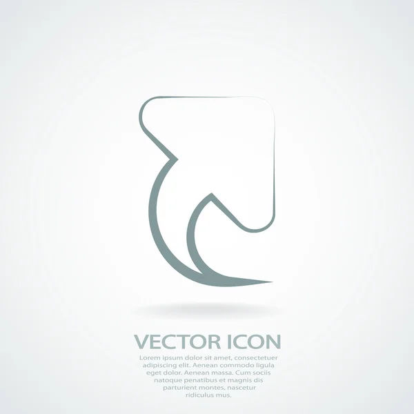 Icono flecha arriba — Vector de stock