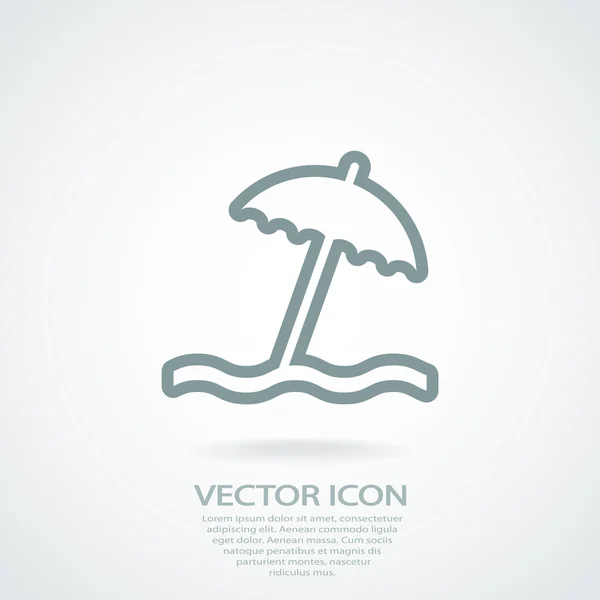 Umbrella icon design — Stock Vector