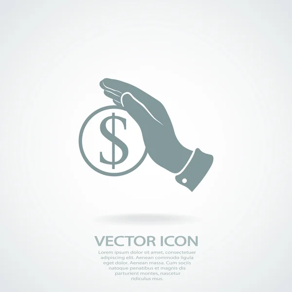 Ahorrar dinero icono — Vector de stock
