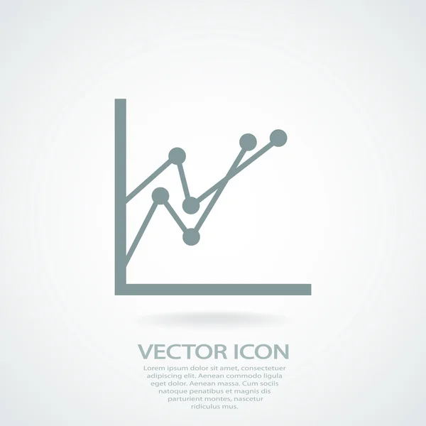 Infografía, icono del gráfico — Vector de stock