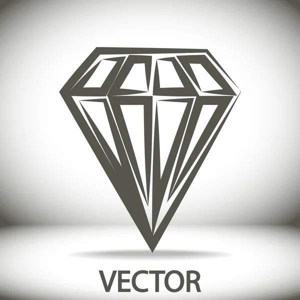 Diamantpictogram — Stockvector