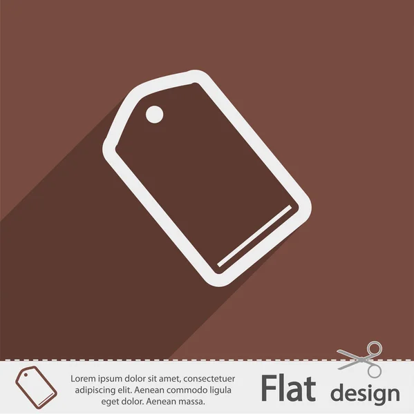 Tag flat icon — Stock Vector