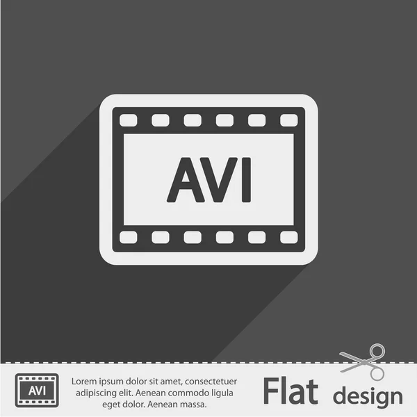 AVI video pictogram — Stockvector