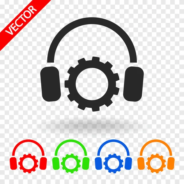 Headphones icon illustration — Stock Vector