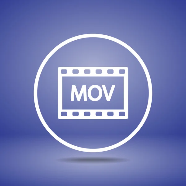 Ikona wideo MOVMOV videopictogram — Stockvector