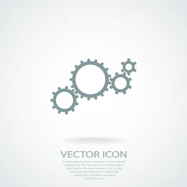 Icono de engranajes — Vector de stock