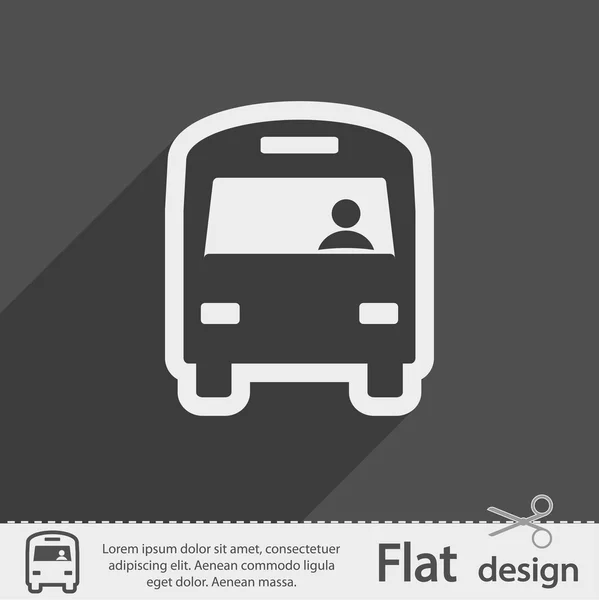 Icono de autobús — Vector de stock