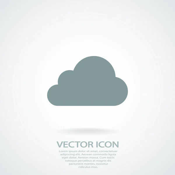 Icono de nube — Vector de stock