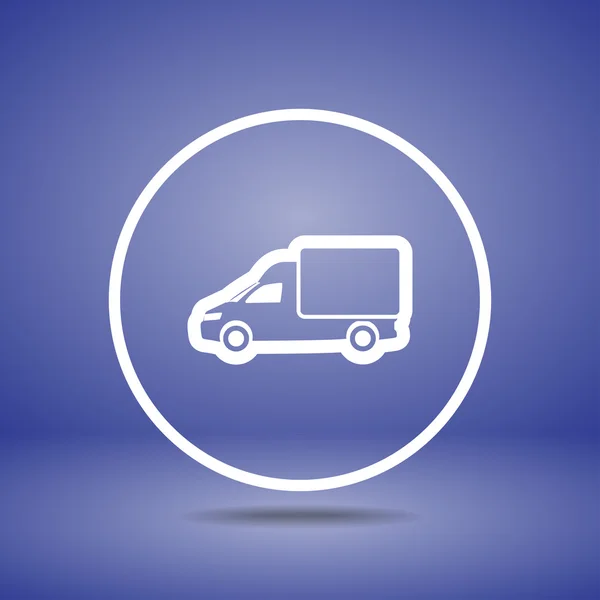 Vrachtwagen Flat Icon — Stockvector