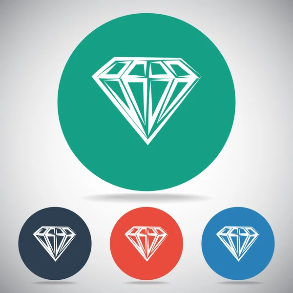 Значок алмаза — стоковый вектор