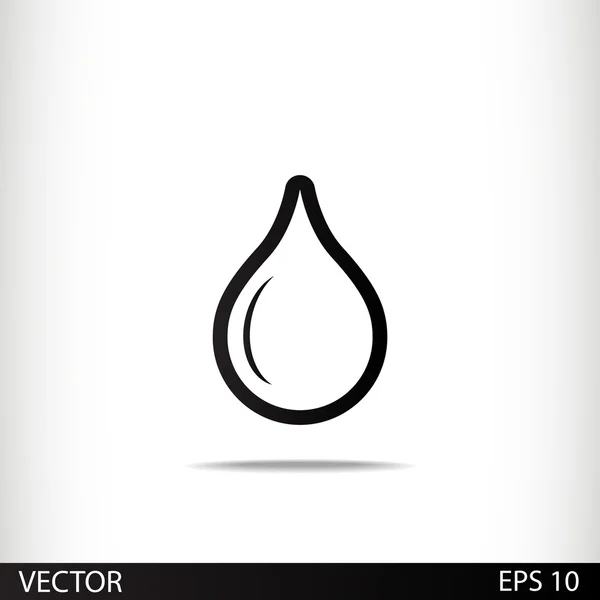Icono de gota — Vector de stock