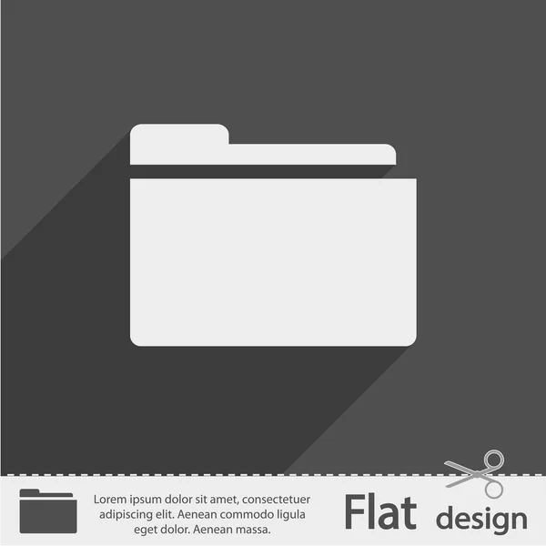 Design icona cartella — Vettoriale Stock