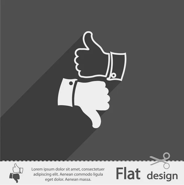 Als pictogram. Platte ontwerpstijl — Stockvector