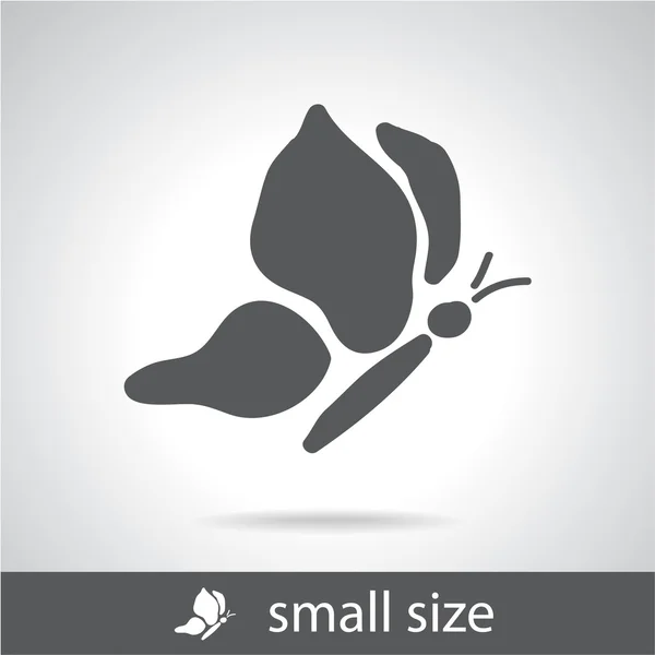 Vlinder-pictogram — Stockvector