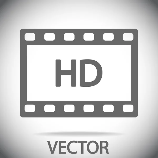 Icono de vídeo HD — Archivo Imágenes Vectoriales