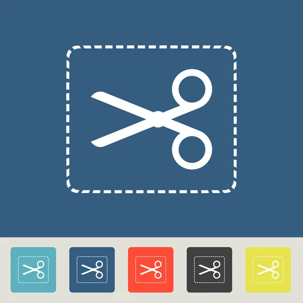 Scissors vector icons set — Stock Vector