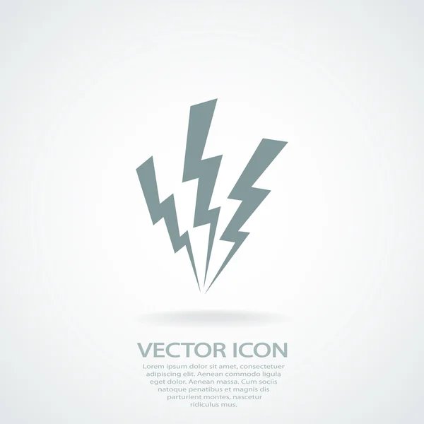 Lightning icon — Stock Vector