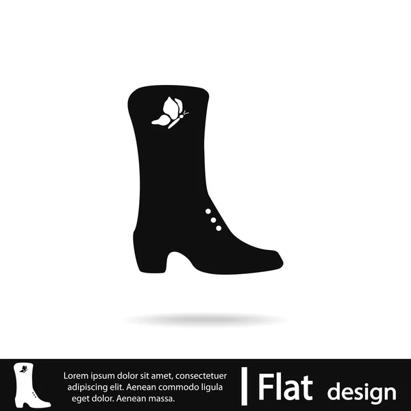 Donna scarpe icona — Vettoriale Stock