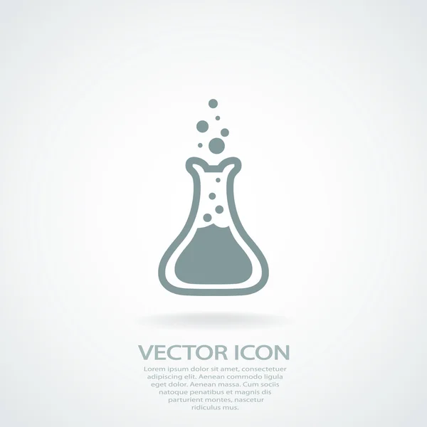 Laboratory glass icon — Stock Vector