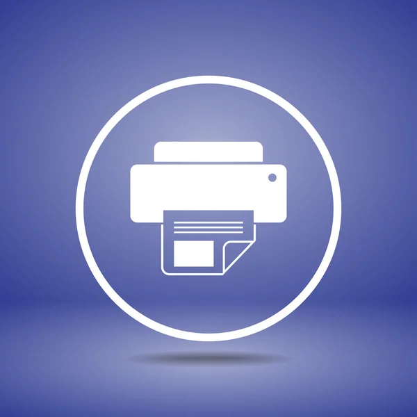 Printer icon design — Stock Vector