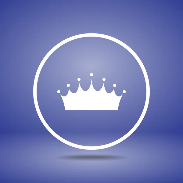 Crown ikon design — Stock vektor