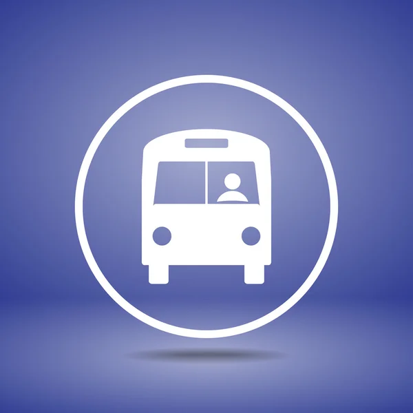 Icono de autobús — Vector de stock