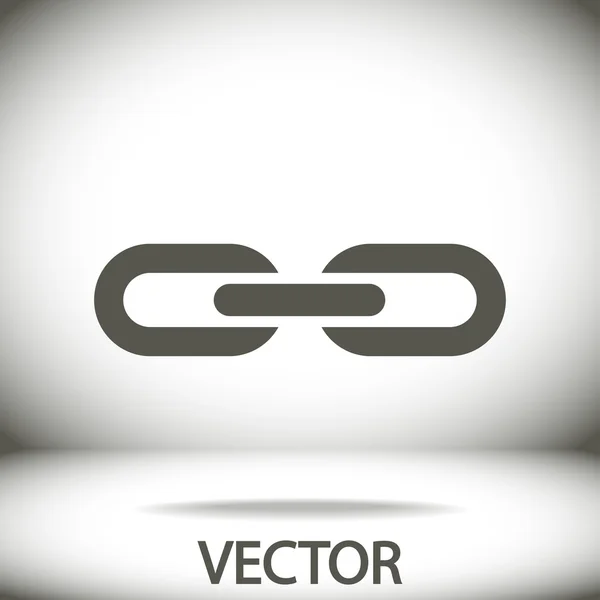 Kedja länkikon — Stock vektor