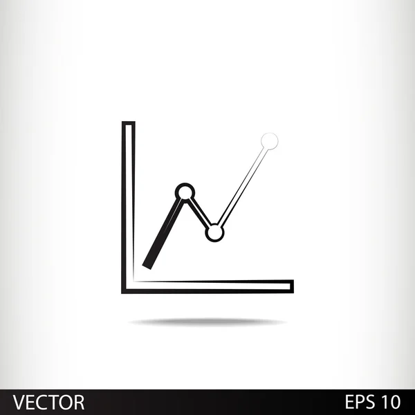 Infografía, icono del gráfico — Vector de stock