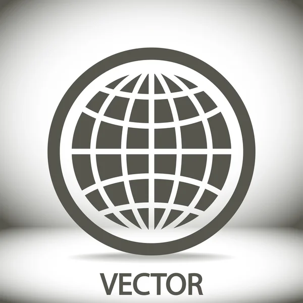 Globe-ikonen — Stock vektor