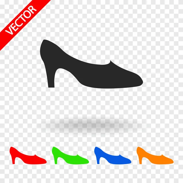 Naisten kengät kuvake — vektorikuva