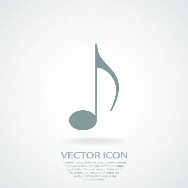 Icono de música — Vector de stock