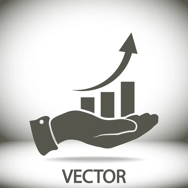 Infographic, grafiek pictogram — Stockvector