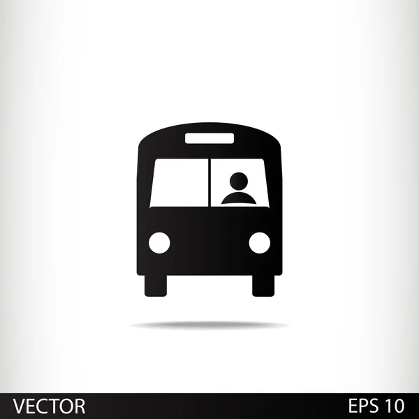 Icono de autobús — Vector de stock