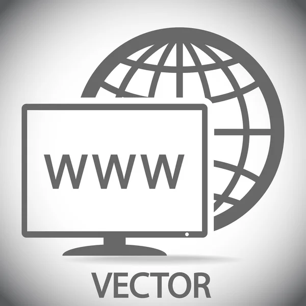 Ícone monitor — Vetor de Stock