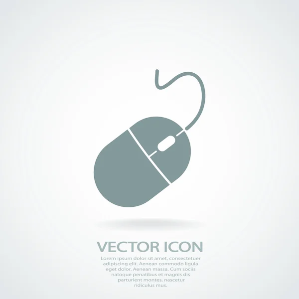 Icono del ratón ordenador — Vector de stock