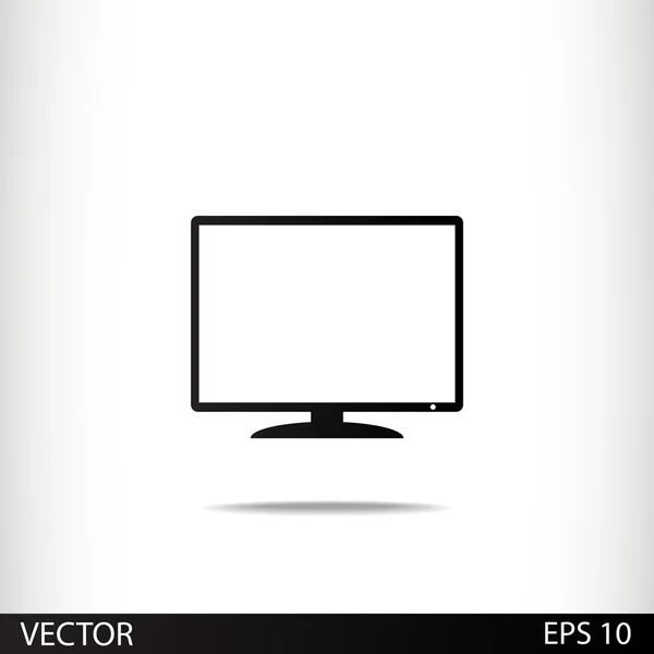 Diseño del icono del monitor — Vector de stock