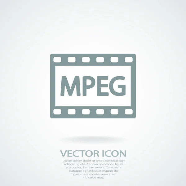 Diseño de iconos de vídeo — Vector de stock