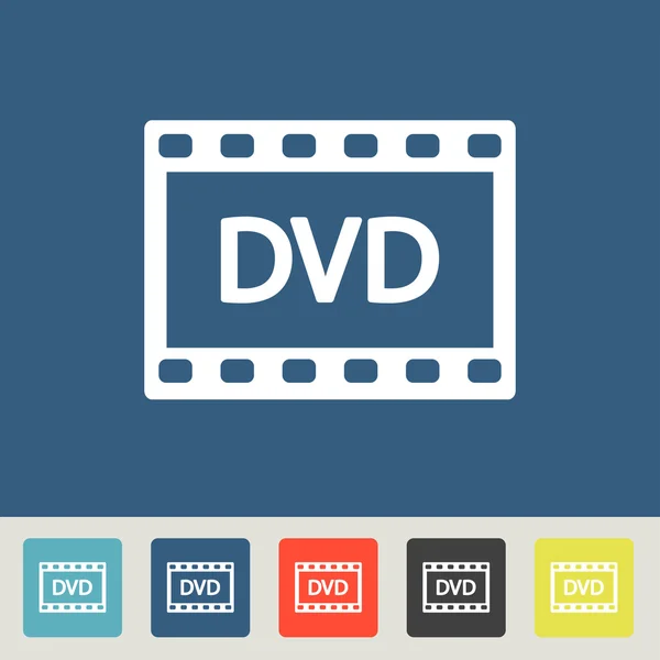 Ícone de vídeo DVD — Vetor de Stock