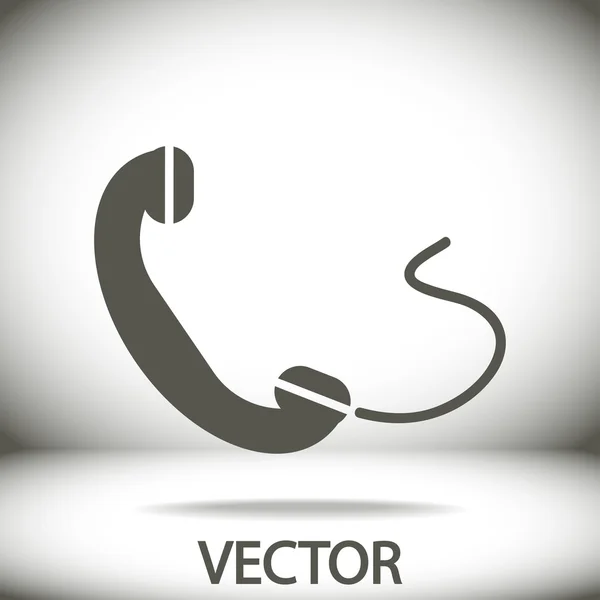 Phone, flat icon — Stock Vector