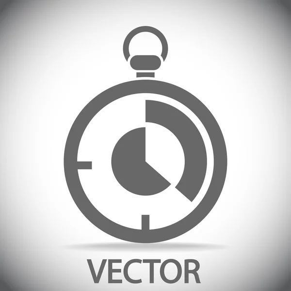 Diseño de icono de cronómetro — Vector de stock