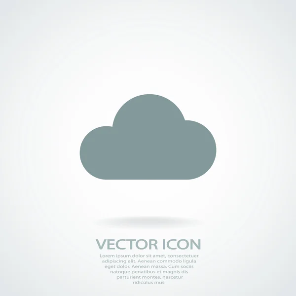 Pictograma cloud — Vector de stoc