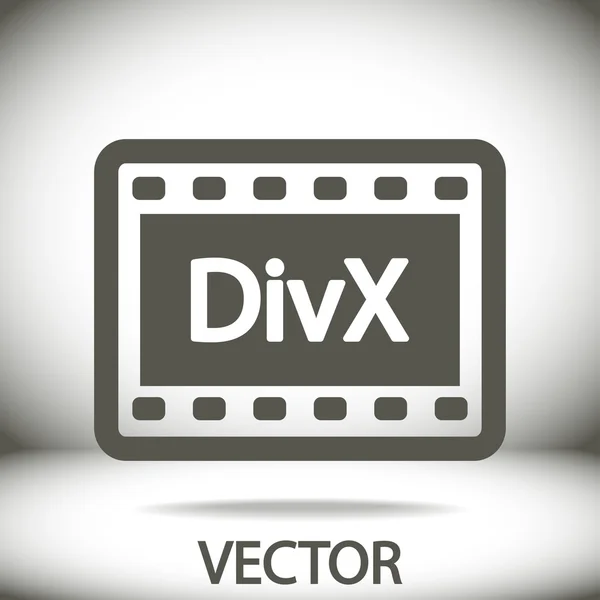 DivX Video icon design — Stock Vector