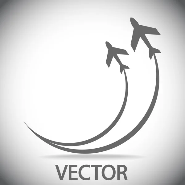 Símbolo del avión — Vector de stock