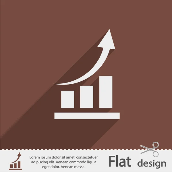 Grafico infografico Icona — Vettoriale Stock