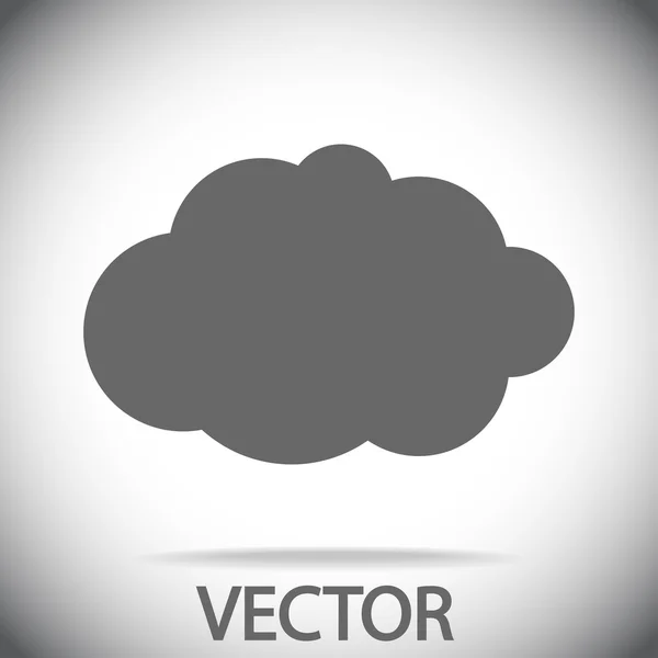 Mrak ikonu plochý design styl — Stockový vektor