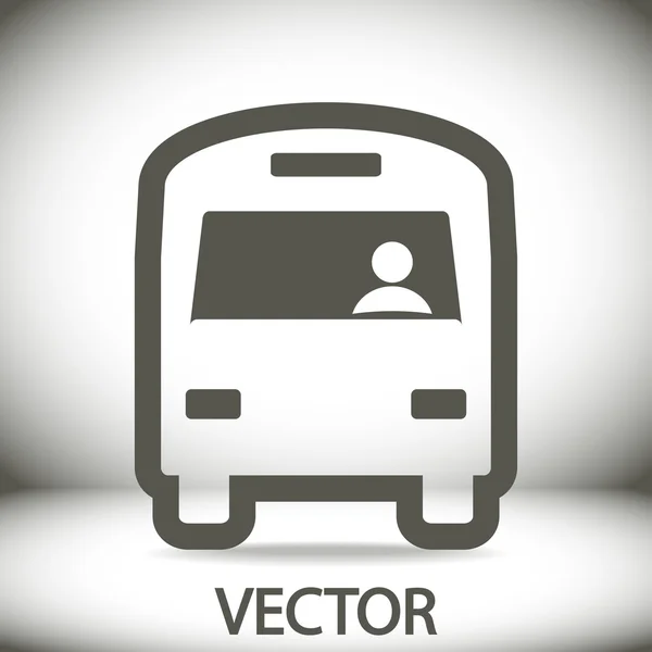 Icono de autobús — Vector de stock