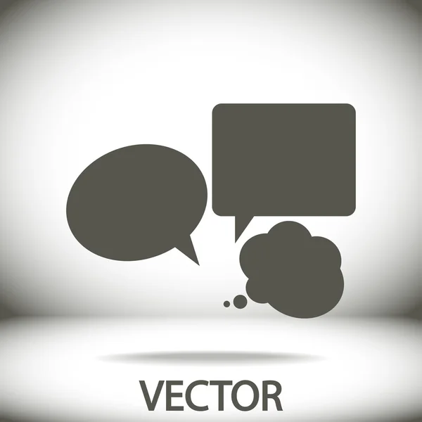 Icono de burbuja de habla — Vector de stock