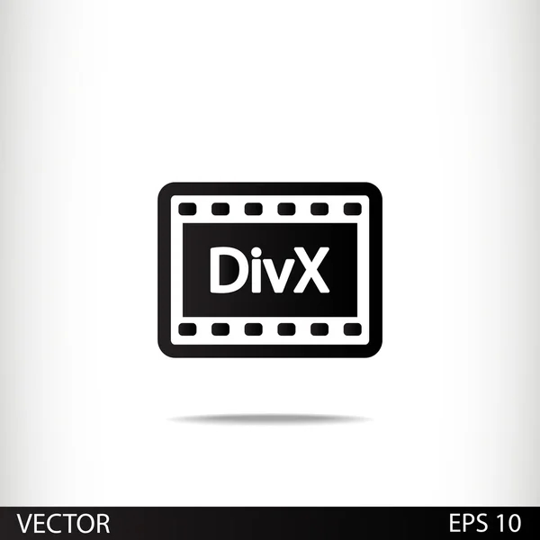 DivX Video icon design — Stock Vector